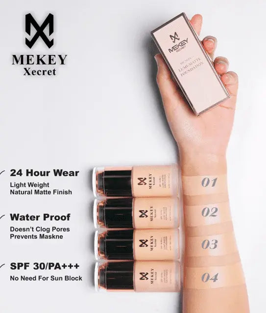 Mekey Xecret Lumi Matte Foundation - Shade # 03 Natural