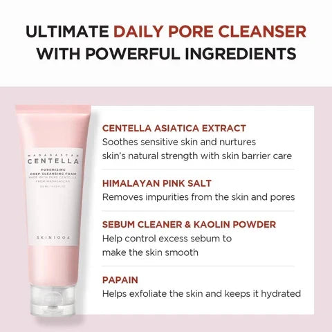 SKIN1004 - Madagascar Centella Poremizing Deep Cleansing Foam 125 ml