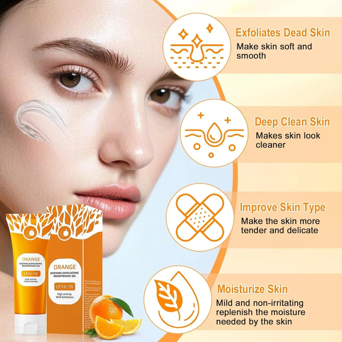Orange Enzymes Exfoliating Brightening Gel
