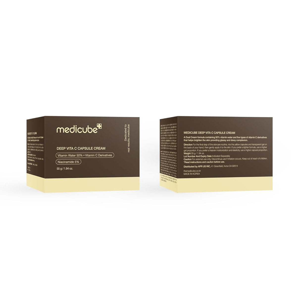 Medicube Deep Vitamin C Golden Capsule Face Moisturizer - Liposome Capsules For Wrinkles, Skin Radiance - Transparent Gel for Glow Hydration - Korean Skin...